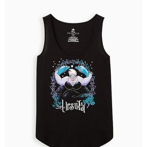 DISNEY THE LITTLE MERMAID BLACK URSULA TANK